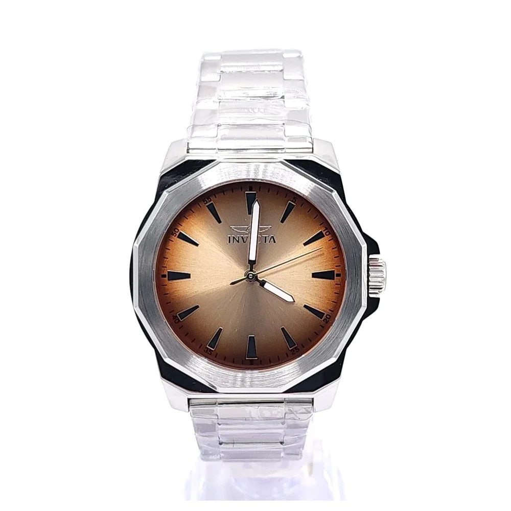 Invicta Speedway Dominus Mens Watch Bronze Gold Dial Steel 42mm New